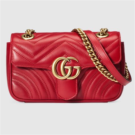 borsa gucci marmont rossa|gucci gg marmont.